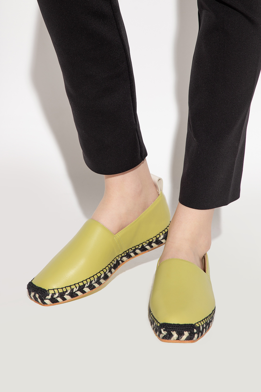 IetpShops Cyprus Green Leather espadrilles Proenza Schouler